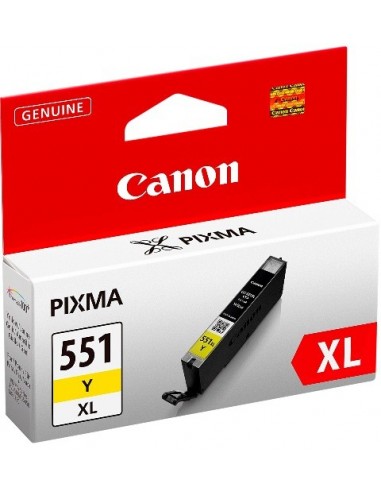 Canon CLI-551XL Y w sec cartucho de tinta 1 pieza(s) Original Alto rendimiento (XL) Amarillo