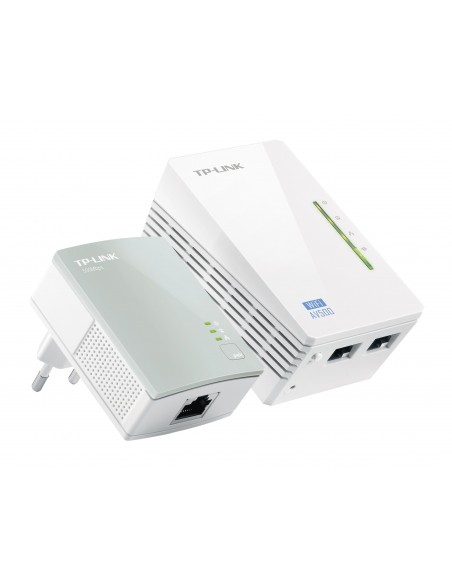 TP-Link TL-WPA4220 KIT adaptador de red PowerLine 300 Mbit s Ethernet Wifi Blanco 1 pieza(s) TP-Link TL-WPA4220 KIT adaptador de red PowerLine 300 Mbit s Ethernet Wifi Blanco 1 pieza(s)