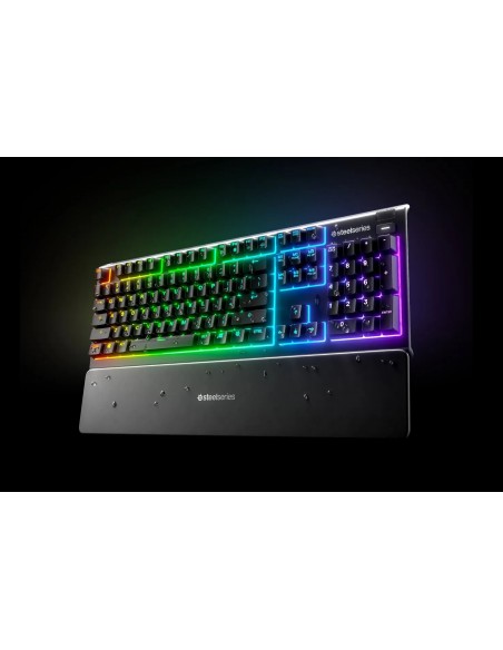 Steelseries APEX 3 teclado USB QWERTY Portugués Negro