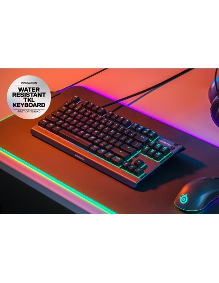 Steelseries APEX 3 TKL teclado USB QWERTY Inglés de EE. UU. Negro