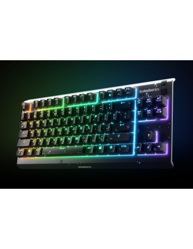Steelseries APEX 3 TKL teclado USB QWERTY Inglés de EE. UU. Negro