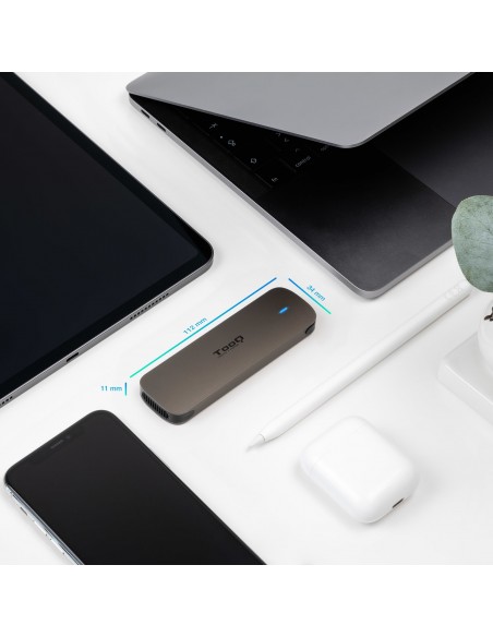 TooQ Caja Externa para SSD M.2 NGFF, Marrón TooQ Caja Externa para SSD M.2 NGFF, Marrón