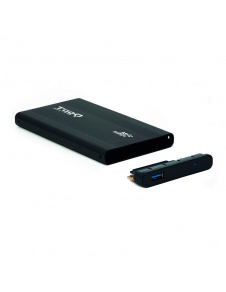 TooQ TQE-2524B caja para disco duro externo Caja de disco duro (HDD) Negro 2.5"