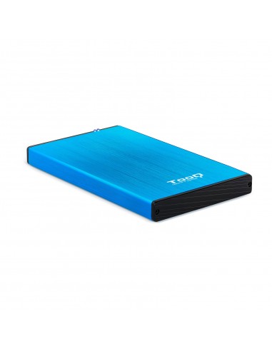 TooQ TQE-2527BL caja para disco duro externo Caja de disco duro (HDD) Negro, Azul 2.5"