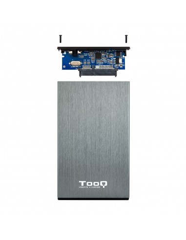 TooQ TQE-2527G caja para disco duro externo Caja de disco duro (HDD) Negro, Gris 2.5"