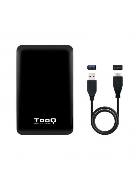 TooQ TQE-2538B caja para disco duro externo Caja de disco duro (HDD) Negro, Gris 2.5"