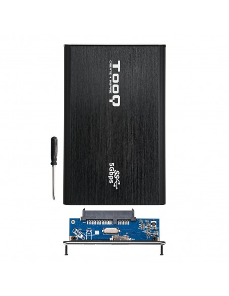 TooQ TQE-2529B caja para disco duro externo Carcasa de disco duro SSD Negro 2.5"