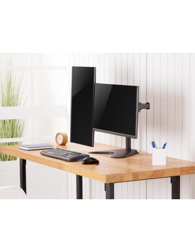 Equip 650123 soporte para monitor 81,3 cm (32") Negro Escritorio