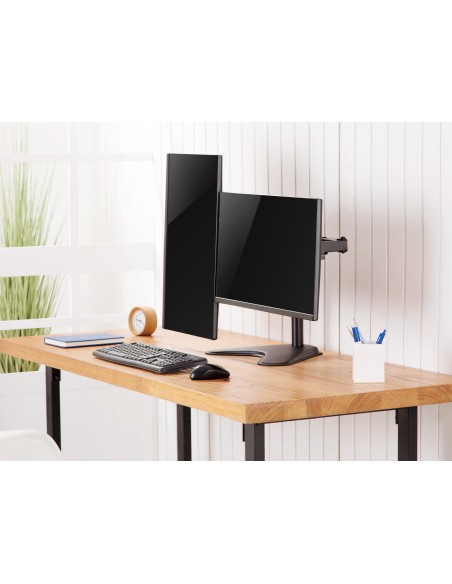 Equip 650123 soporte para monitor 81,3 cm (32") Negro Escritorio