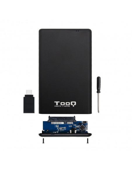 TooQ TQE-2533B caja para disco duro externo Carcasa de disco duro SSD Negro 2.5"