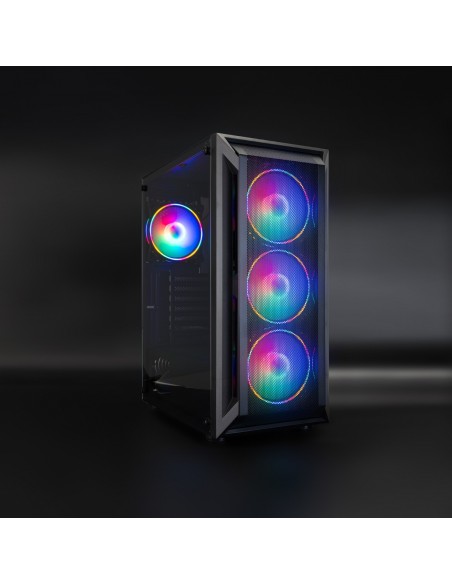 TooQ Caja Semitorre Gaming Ragnärok, Negra