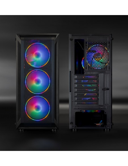 TooQ Caja Semitorre Gaming Ragnärok, Negra