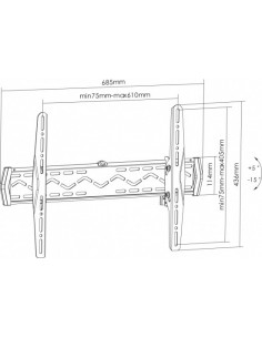 Equip 650340 soporte para TV 177,8 cm (70") Negro 2