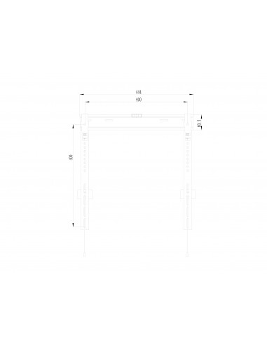 Equip 650363 soporte para pantalla de señalización 139,7 cm (55") Negro