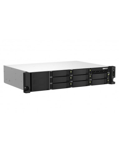 QNAP TS-864EU-8G servidor de almacenamiento NAS Bastidor (2U) Ethernet Negro