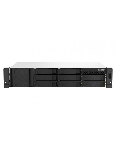 QNAP TS-864EU-RP-8G servidor de almacenamiento NAS Bastidor (2U) Ethernet Negro