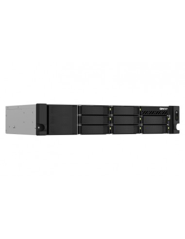 QNAP TS-864EU-RP-8G servidor de almacenamiento NAS Bastidor (2U) Ethernet Negro