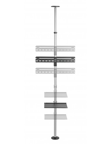 Equip 650621 soporte para TV 177,8 cm (70") Negro, Acero inoxidable