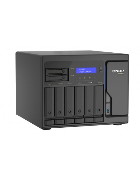 QNAP TS-h886 NAS Torre Ethernet Negro D-1602