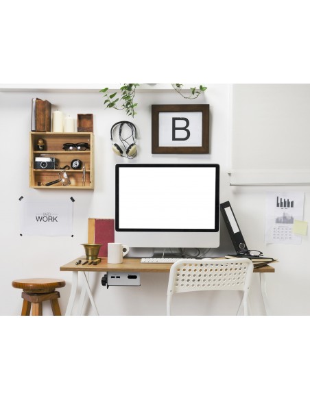 Equip 650890 soporte de CPU Soporte para instalación de CPU bajo mesa Negro