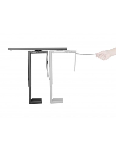 Equip 650892 soporte de CPU Soporte para instalación de CPU bajo mesa Negro