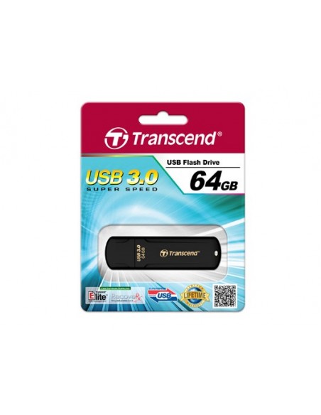 Transcend JetFlash elite 700 64GB USB 3.0 unidad flash USB USB tipo A 3.2 Gen 1 (3.1 Gen 1) Negro