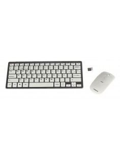 Tacens Levis Combo V2 teclado Ratón incluido RF inalámbrico Metálico, Blanco