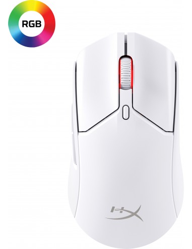 HyperX Pulsefire Haste 2  ratón gaming inalámbrico (blanco)