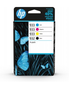 HP Paquete de 4 tintas Originales 932 negro y 933 cian magenta amarillo