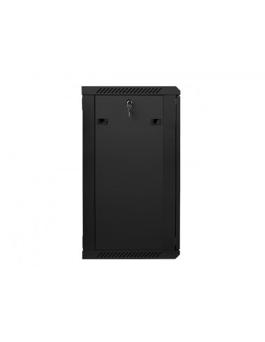 Lanberg WF01-6418-10B armario rack 18U Bastidor de pared Negro