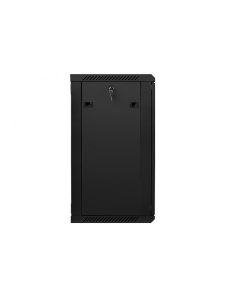 Lanberg WF01-6418-10B armario rack 18U Bastidor de pared Negro
