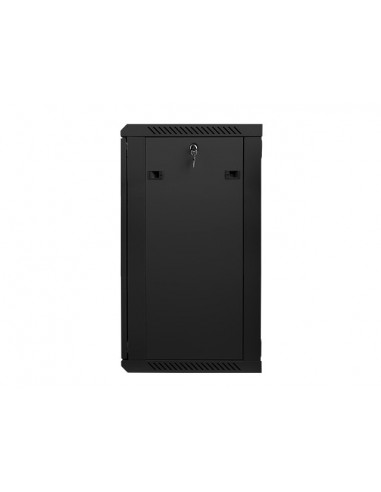 Lanberg WF01-6418-10B armario rack 18U Bastidor de pared Negro