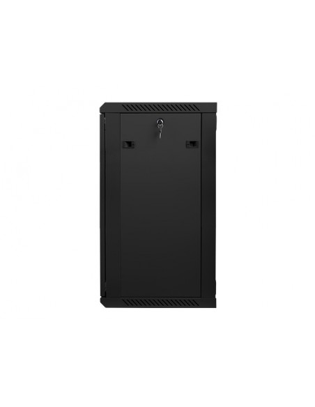 Lanberg WF01-6418-10B armario rack 18U Bastidor de pared Negro
