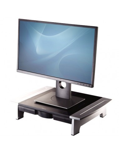 Fellowes Office Suites 71,1 cm (28") Negro, Plata Escritorio