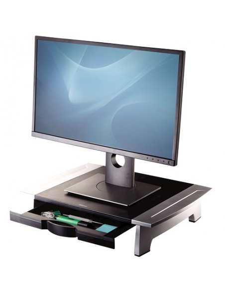 Fellowes Office Suites 71,1 cm (28") Negro, Plata Escritorio
