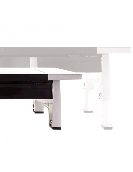 Fellowes Office Suites 71,1 cm (28") Negro, Plata Escritorio