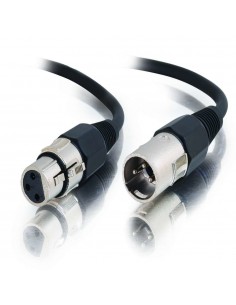 C2G 2m Pro-Audio XLR Cable M F cable de audio XLR (3-pin) Negro