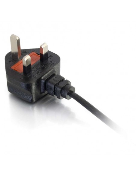 C2G Cable de alimentación británico de 2 m para portátil (BS 1363 a IEC 60320 C5)