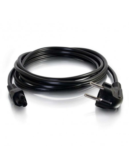 C2G Cable de alimentación europeo para portátil, 1 m (CEE 7 7 a IEC 60320 C5)