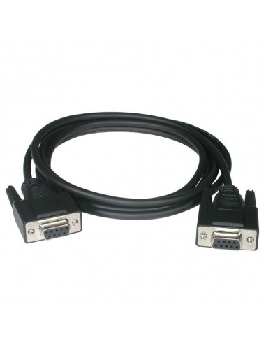 C2G Cable de módem nulo DB9 F F de 1 m, color negro