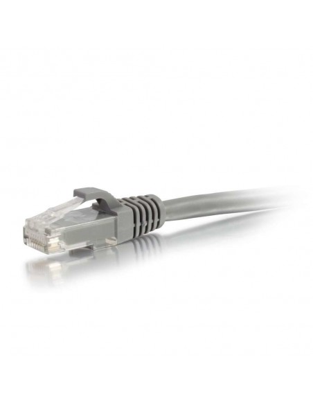 C2G Cable de conexión de red de 0,5 m Cat5e sin blindaje y con funda (UTP), color gris
