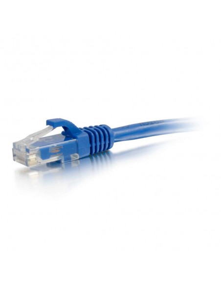 C2G Cable de conexión de red de 0,3 m Cat5e sin blindaje y con funda (UTP), color azul