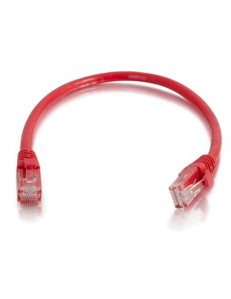 C2G Cable de conexión de red de 1 m Cat5e sin blindaje y con funda (UTP), color rojo