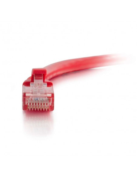 C2G Cable de conexión de red de 1 m Cat5e sin blindaje y con funda (UTP), color rojo