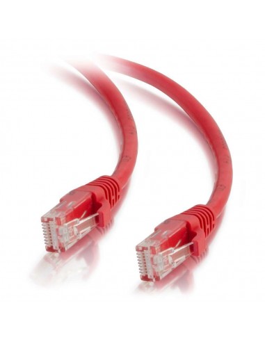 C2G Cable de conexión de red de 3 m Cat5e sin blindaje y con funda (UTP), color rojo