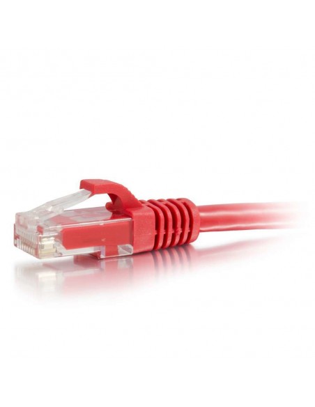 C2G Cable de conexión de red de 3 m Cat5e sin blindaje y con funda (UTP), color rojo