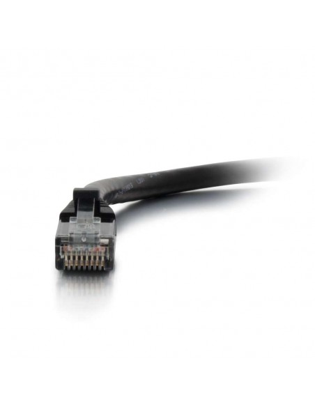 C2G Cable de conexión de red de 2 m Cat6 sin blindaje y con funda (UTP), color negro