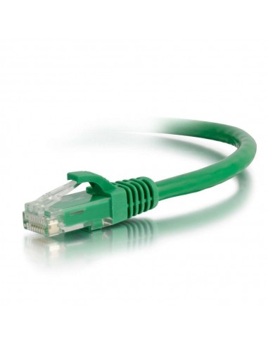 C2G Cable de conexión de red de 2 m Cat6 sin blindaje y con funda (UTP), color verde