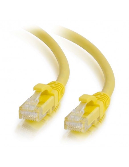 C2G Cable de conexión de red de 1 m Cat6 sin blindaje y con funda (UTP), color amarillo