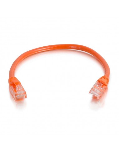 C2G Cable de conexión de red de 2 m Cat6 sin blindaje y con funda (UTP), color naranja